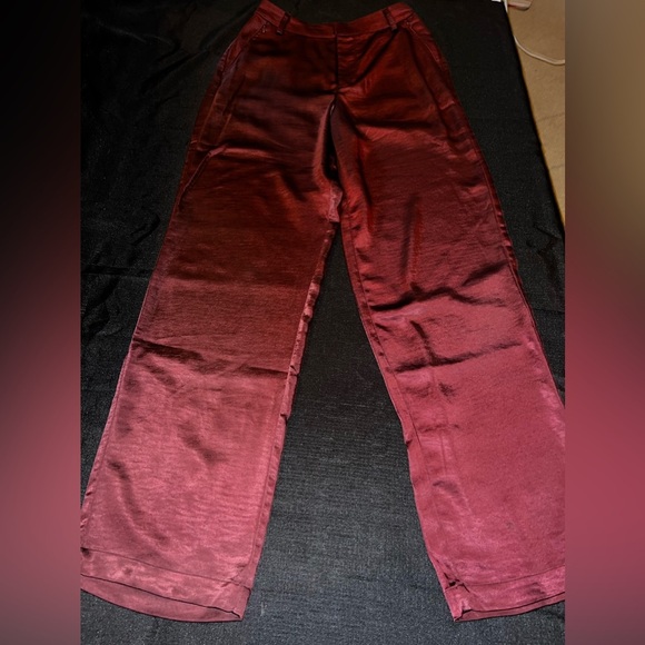 Good American  Washed Satin Wide-Leg Trousers - Picture 8 of 11